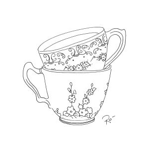300x300 teacup sweethearts drawing - Teacup Drawing