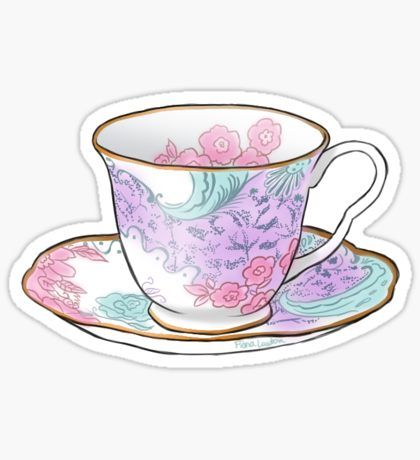 420x460 tea pegatinas in stickers decals stickers, aesthetic - Teacup Drawing Tumblr