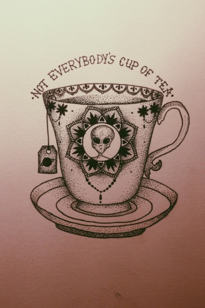 400x600 Teacup Tattoo Tumblr - Teacup Drawing Tumblr