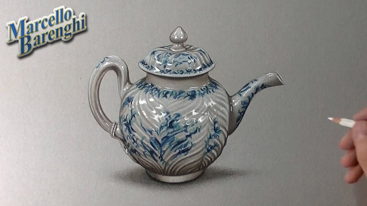 1280x720 how to draw a porcelain teapot - Teapot Drawing