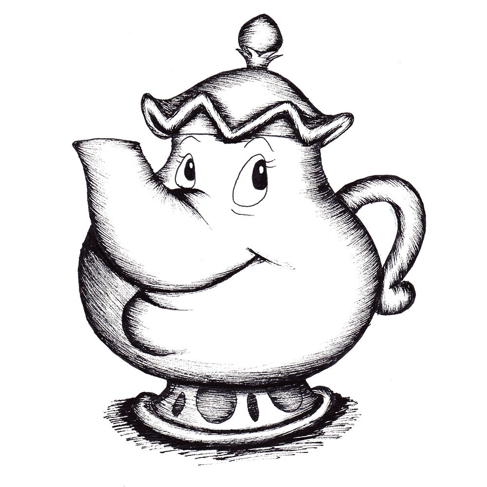 1000x1000 teapot drawing drawings geek girl stuff geekery, art - Teapot Drawing