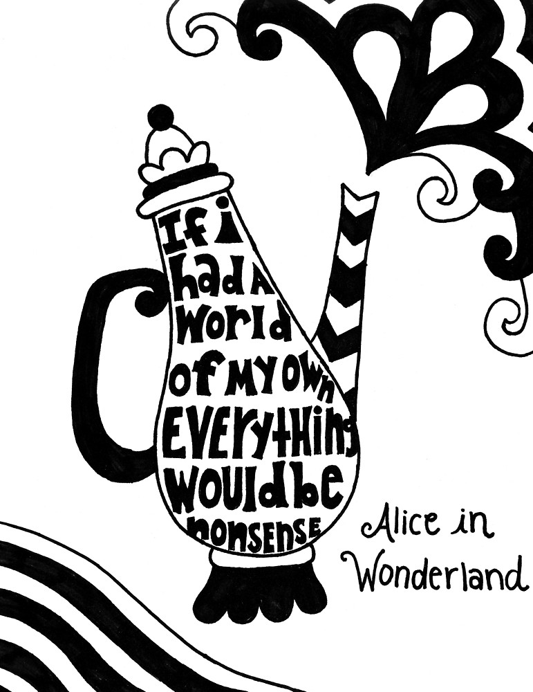 771x1000 alice in wonderland teapot bampw - Teapot Drawing Alice In Wonderland