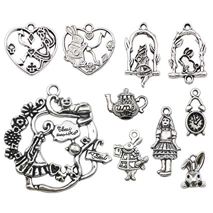 425x425 youdiyla alice in wonderland fairy charms - Teapot Drawing Alice In Wonderland