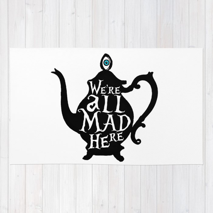 700x700 We're All Mad Here - Teapot Drawing Alice In Wonderland