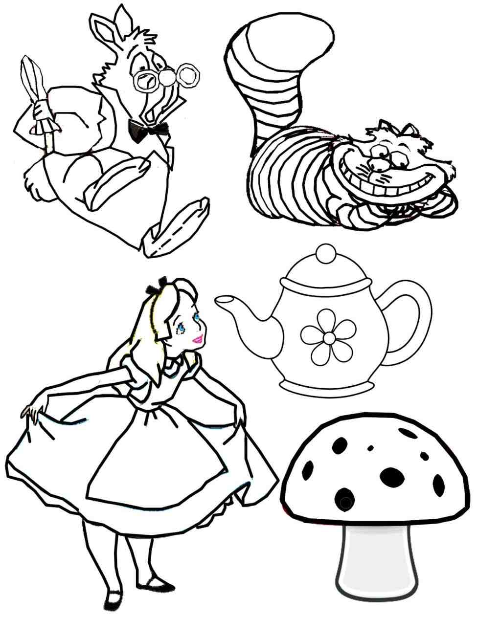977x1264 pot vtage black and white victorian alice in wonderland teapot - Teapot Drawing Alice In Wonderland