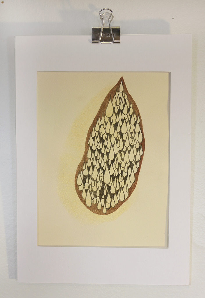 705x1024 Teardrop Drawing On Paper - Teardrop Drawing