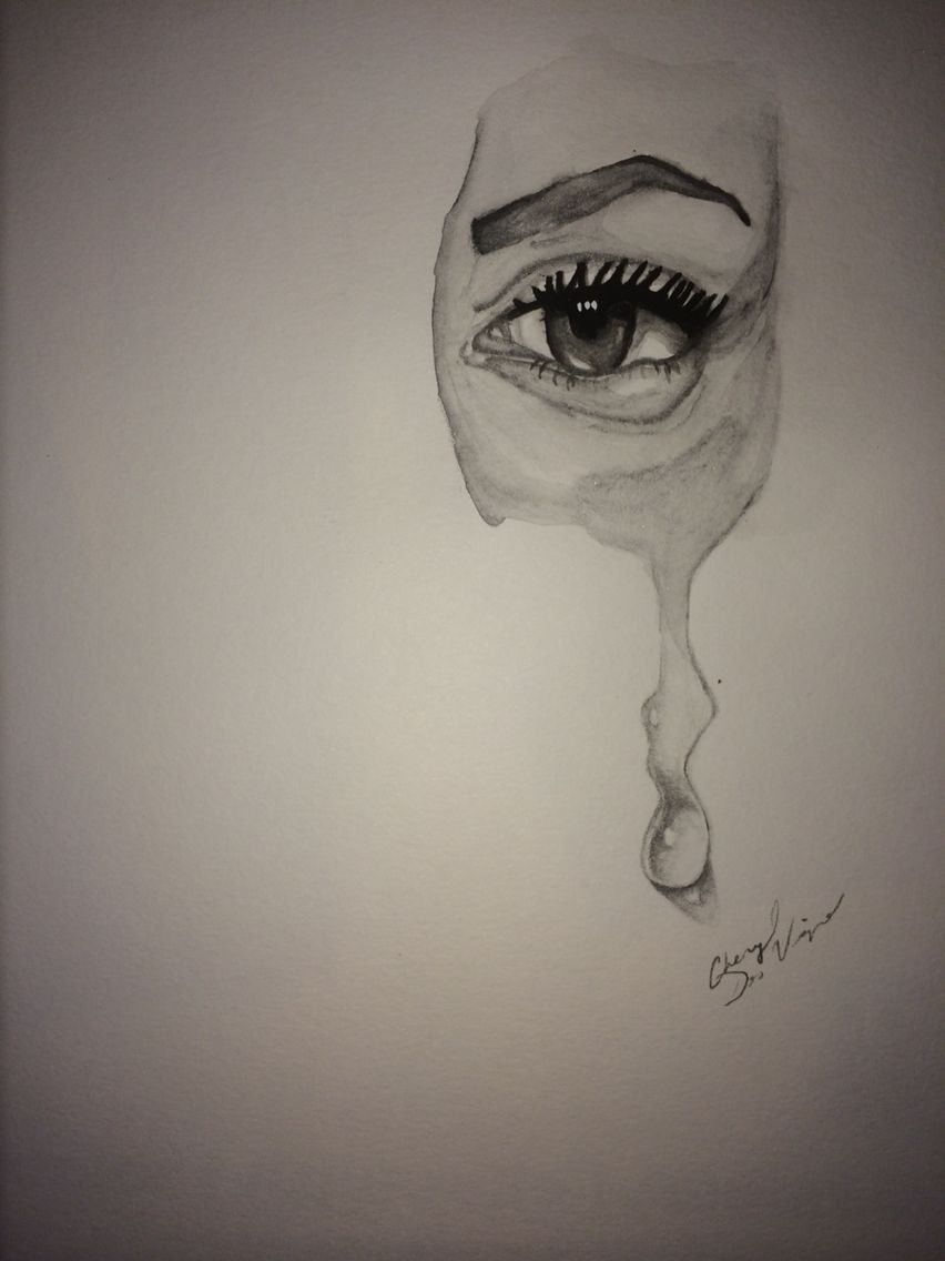 852x1136 Eye - Teardrop Drawing