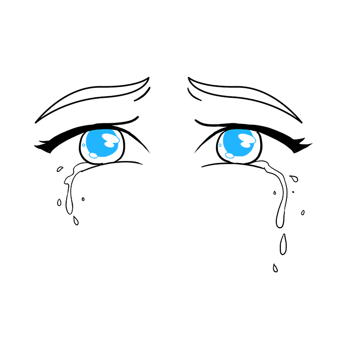 680x678 how to draw tears really easy drawing tutorial - Tears Drawing