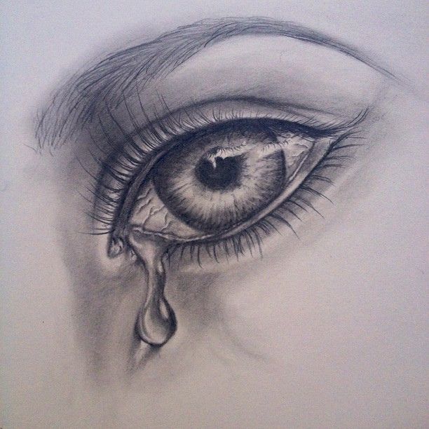 612x612 tears drawing, pencil, sketch, colorful, realistic art images - Tears Drawing