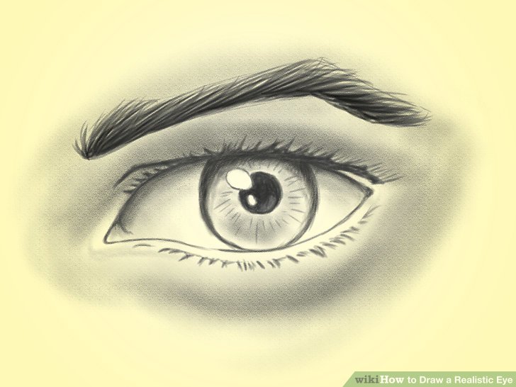 728x546 how to draw a realistic eye steps - Teary Eye Drawing