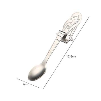 355x355 ring wale stainless steel mermaid coffee spoon dessert spoon food - Teaspoon Drawing