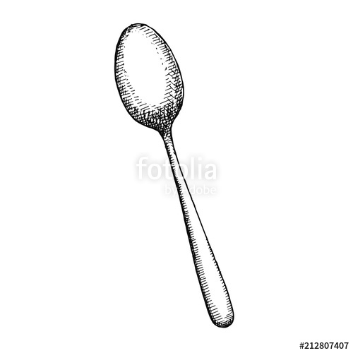 Teaspoon Drawing at Explore collection of Teaspoon