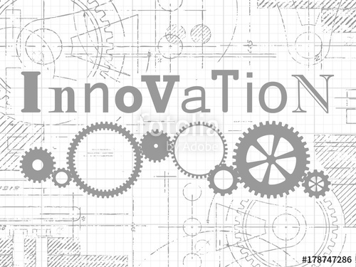 500x375 innovation graph paper tech drawing stock image and royalty free - Tech Drawing