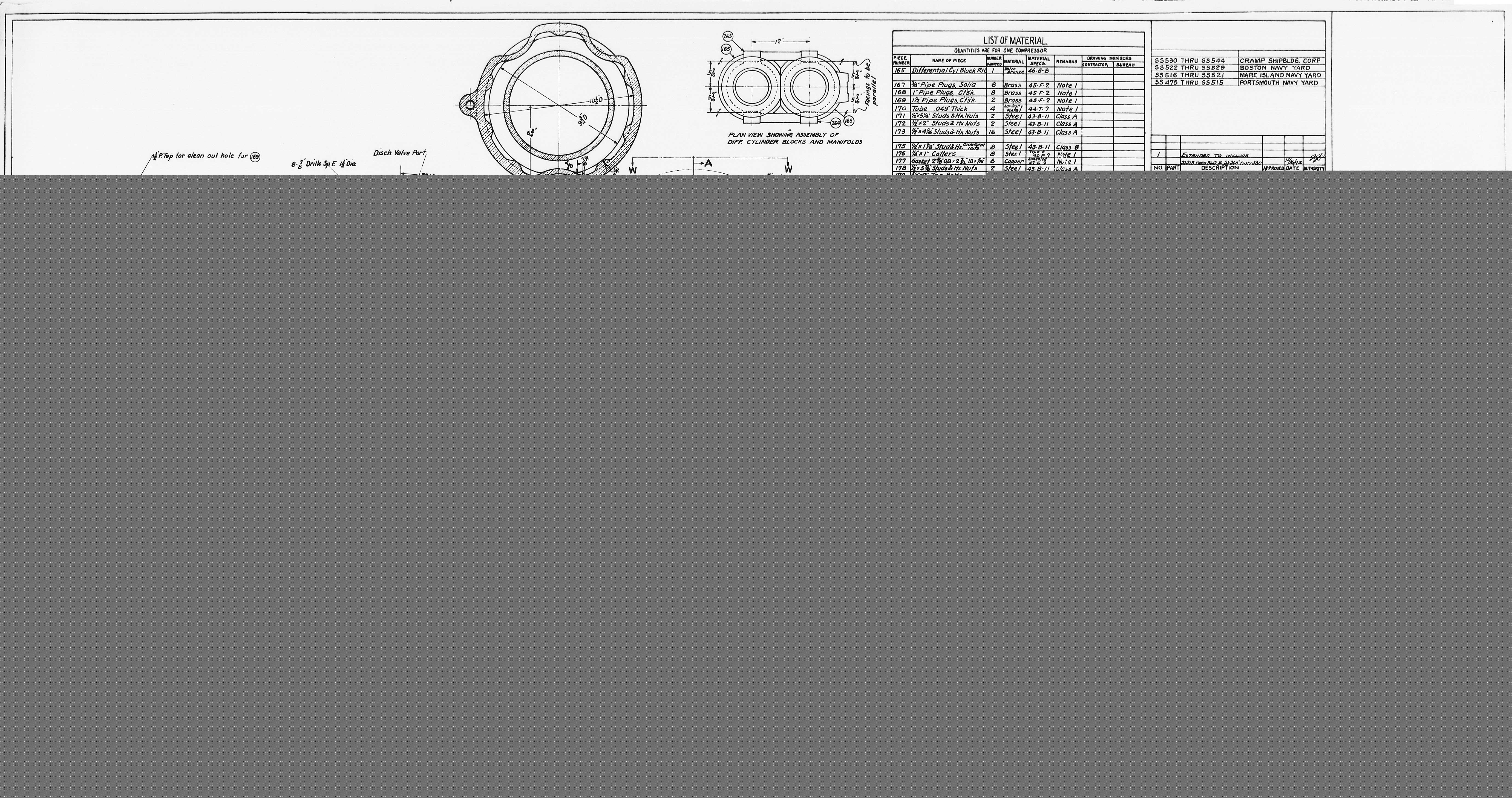5523x2919 uss pampanito - Tech Drawing