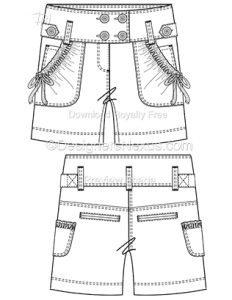 232x300 fashion technical drawing free vector fashion flat sketches - Technical Drawing Fashion