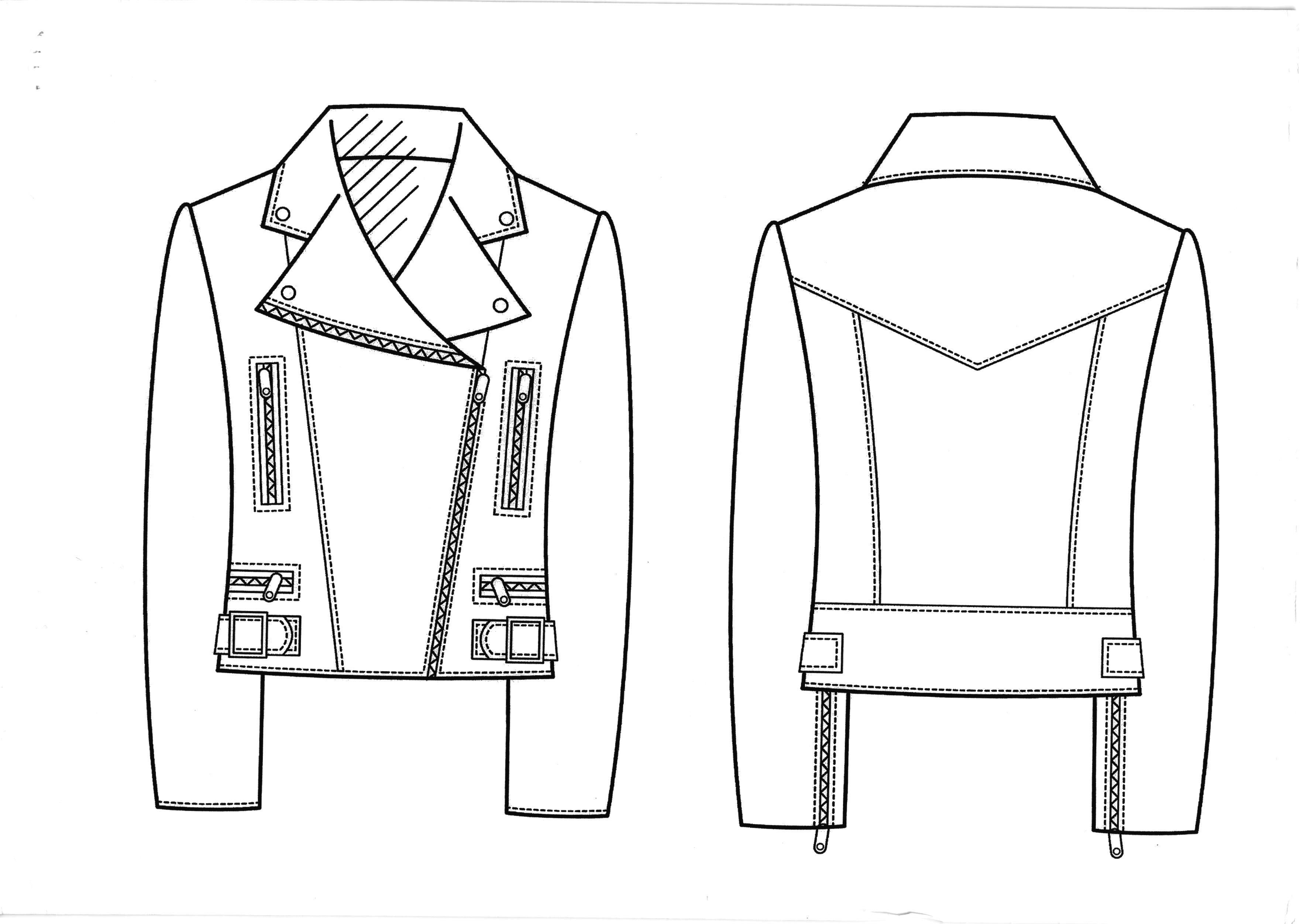 3522x2504 technical drawing coat drawing inspiration - Technical Drawing Fashion