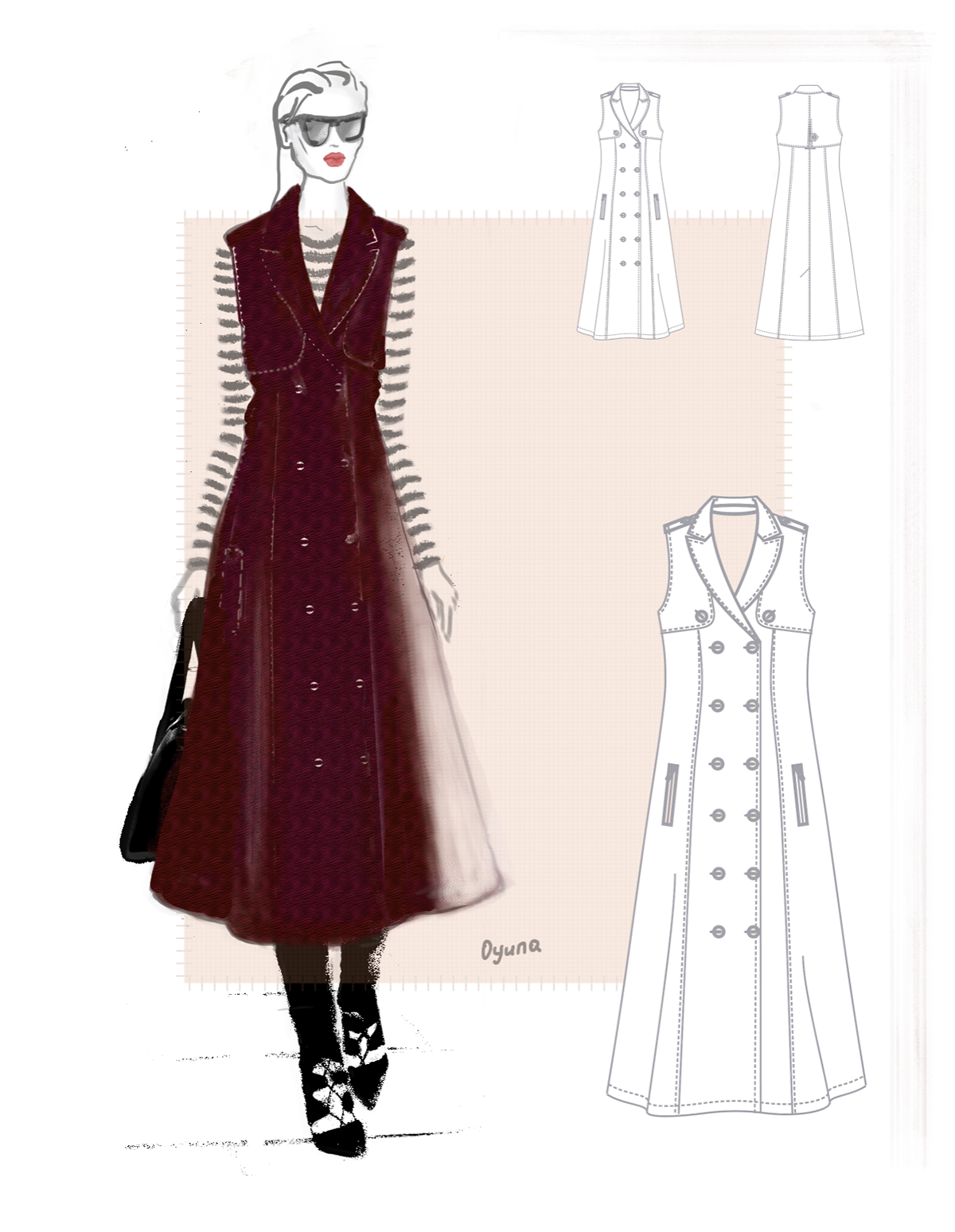 1200x1548 fashion technical drawings on behance - Technical Drawing Fashion