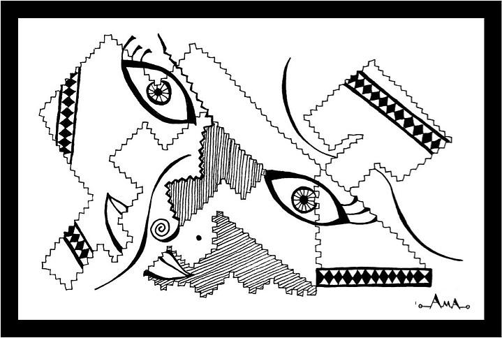 719x484 techno girl drawing - Techno Drawing