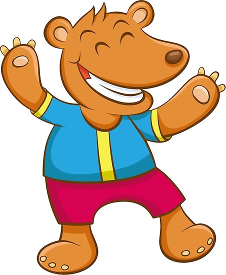 452x550 cute funny cartoon silly teddy bear character doodle animal - Teddy Bear Cartoon Drawing