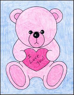 248x320 How To Draw A Valentine Teddy Bear - Teddy Bear Drawing