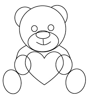 291x320 Huge Collection Of 'easy Teddy Bear Drawing' Download More Than - Teddy Bear Drawing Easy
