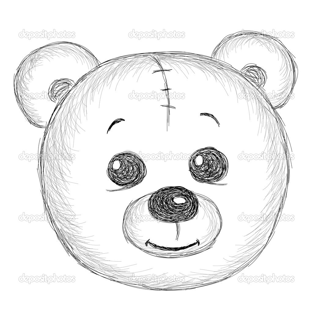 1024x1024 easy teddy bear drawing easy bear drawing how to draw a easy bear - Teddy Bear Drawing For Kid
