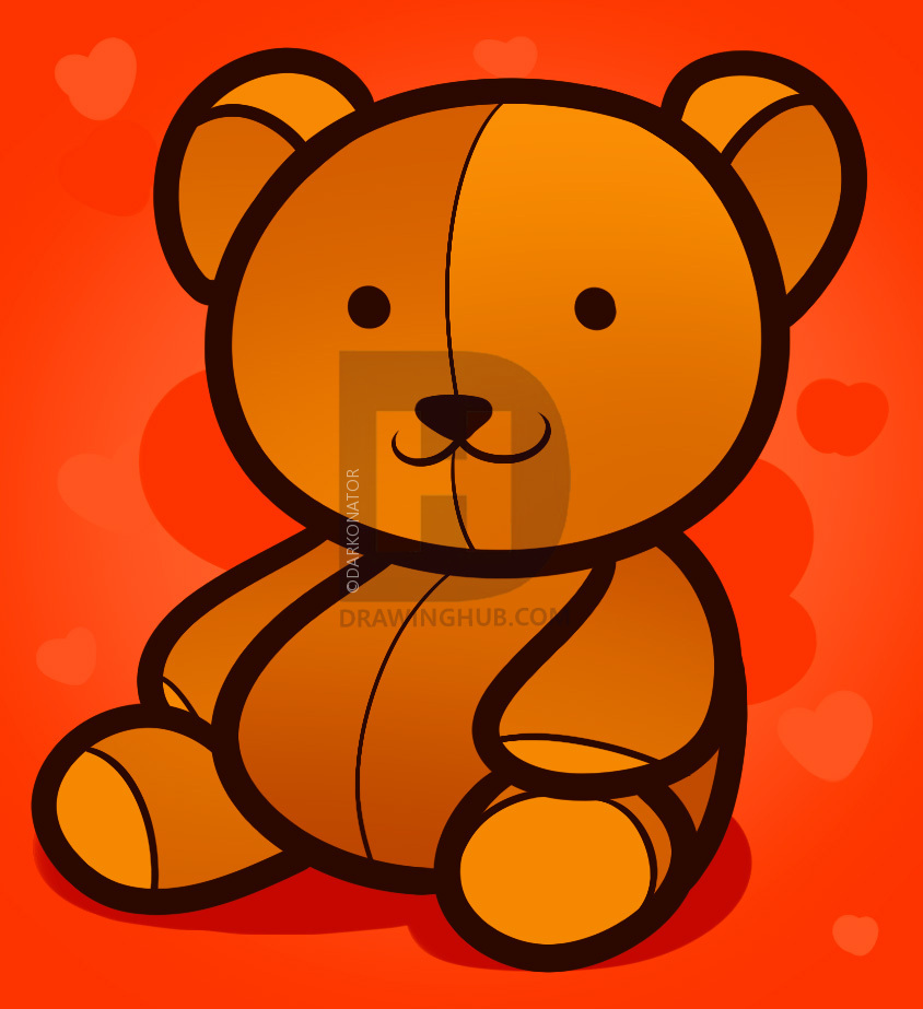Teddy Bear Drawing For Kid at PaintingValley.com | Explore collection of Teddy Bear Drawing For Kid