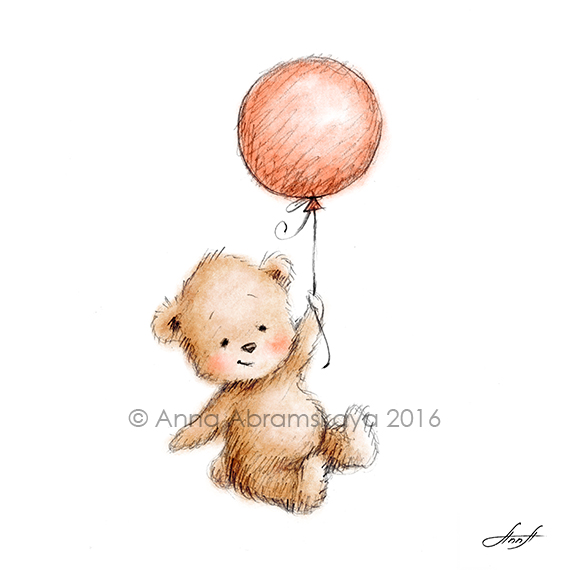 570x570 Anna Abramskaya - Teddy Bear Drawing For Kid