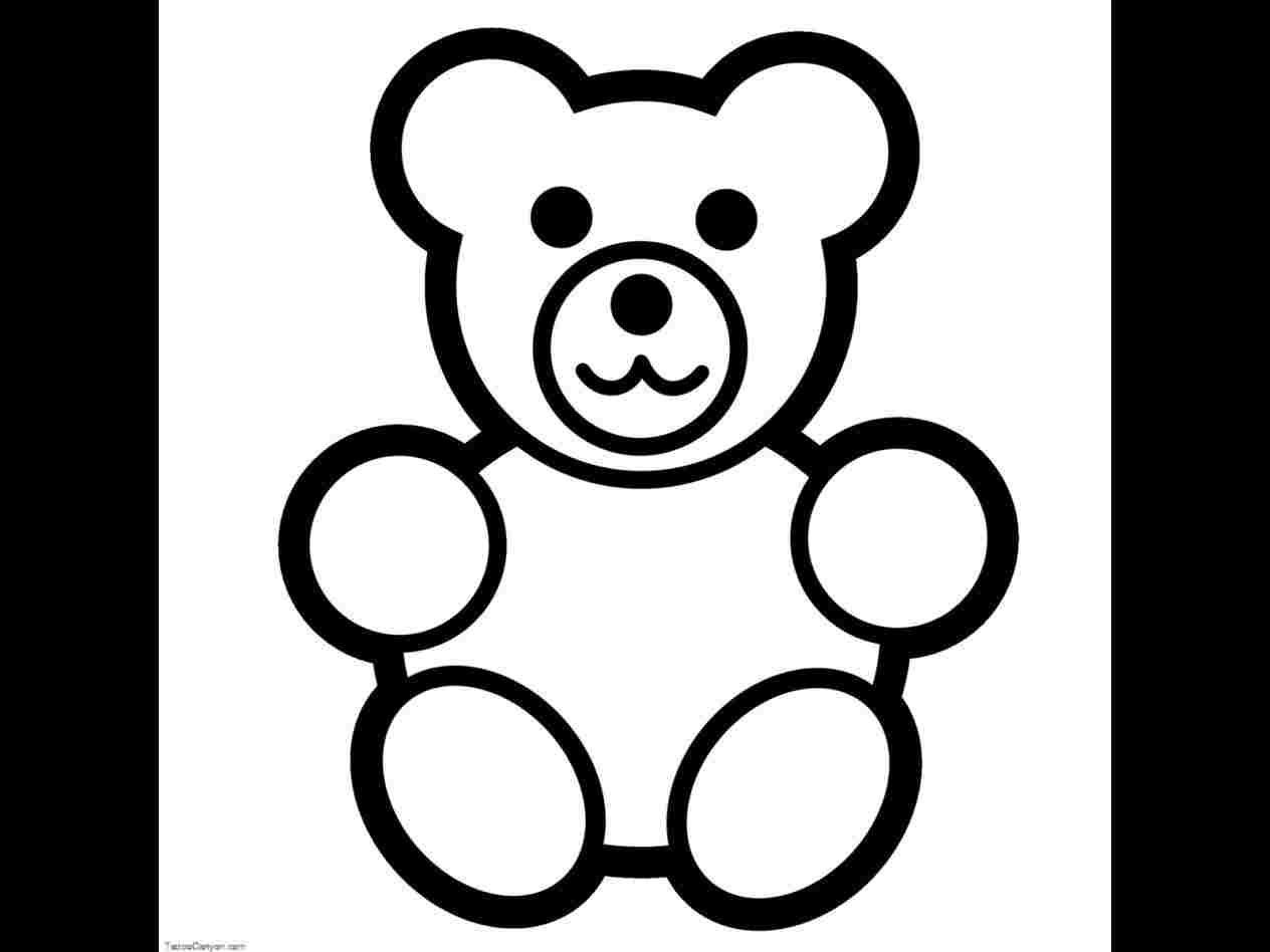1264x948 Love Drawing Kids Artrhdrawingforkidscom Love Sad Teddy Bear - Teddy Bear Drawing For Kid