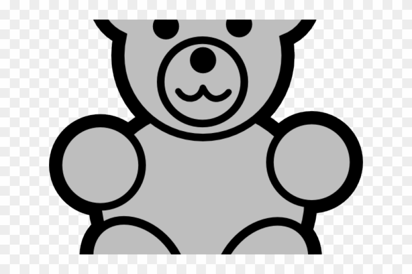 840x560 Gummy Bear Clipart Grey Bear - Teddy Bear Drawing Images