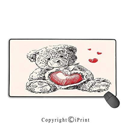 425x425 Large Mouse Pad, Doodle, Detailed Teddy Bear Drawing - Teddy Bear Drawing Images