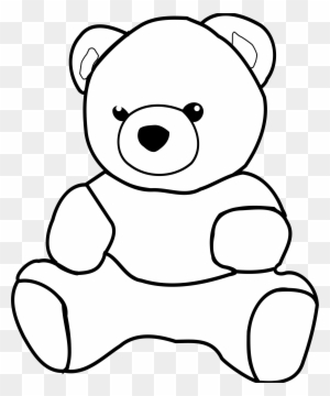 300x360 Medium Image - Teddy Bear Drawing Outline
