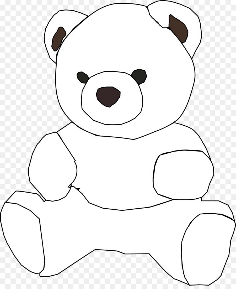 900x1100 Teddy Bear Drawing Clipart Great Free Clipart, Silhouette - Teddy Bear Drawing Outline