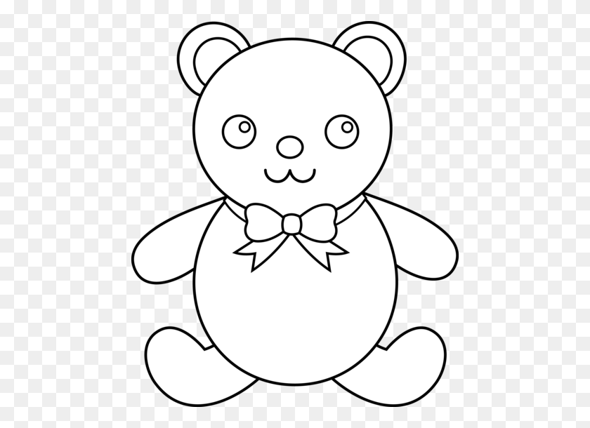 840x610 Bear Outline - Teddy Bear Drawing Outline