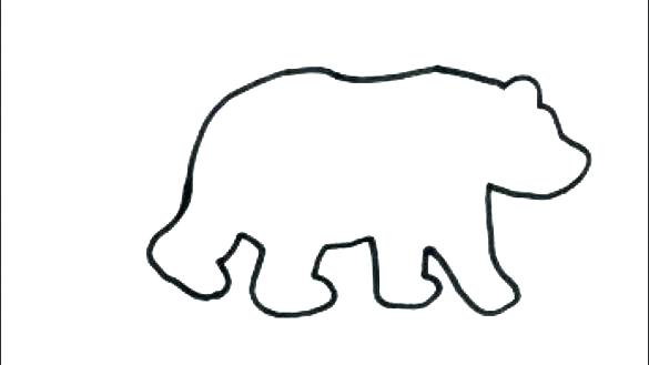 585x329 Black Bear Drawing Outline At Free For Personal Polar Teddy Images - Teddy Bear Drawing Outline