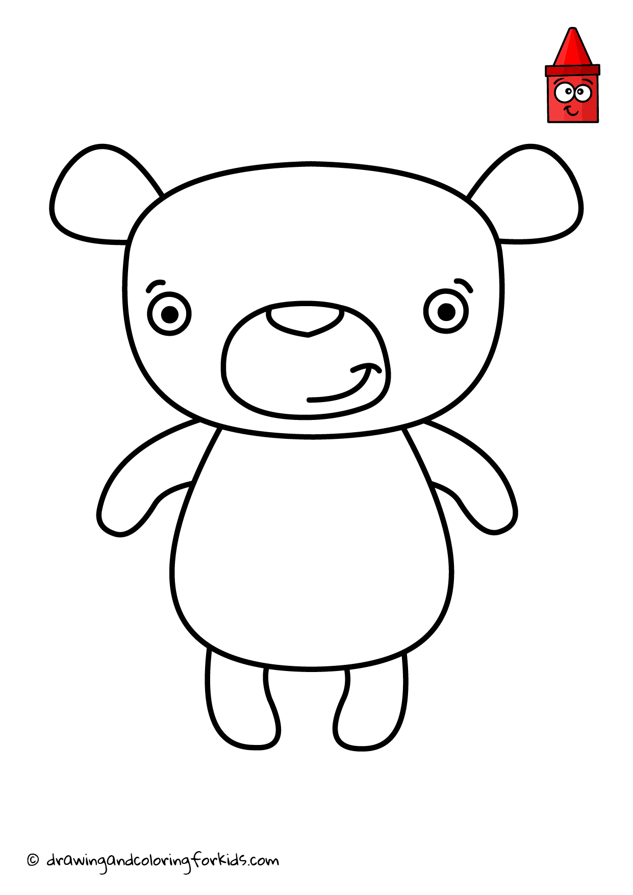 1241x1754 Teddy Bear Drawing Easy Learn How To Draw So Cute Colors Palette - Teddy Bear Drawing Pics