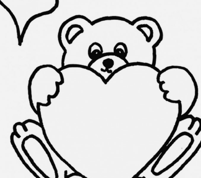 678x600 teddy bear drawing with heart free high resolution images - Teddy Bear Drawing Pictures