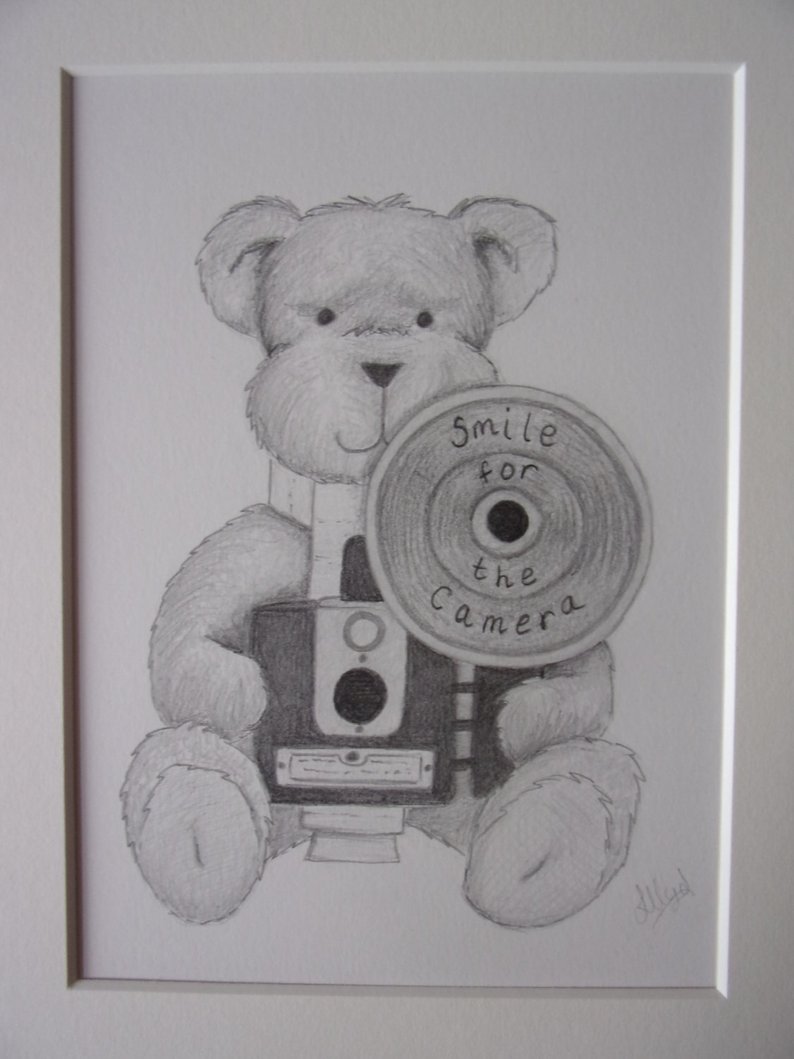 794x1059 teddy bear pencil drawing teddy bear drawing pencil sketch etsy - Teddy Bear Drawing Pictures