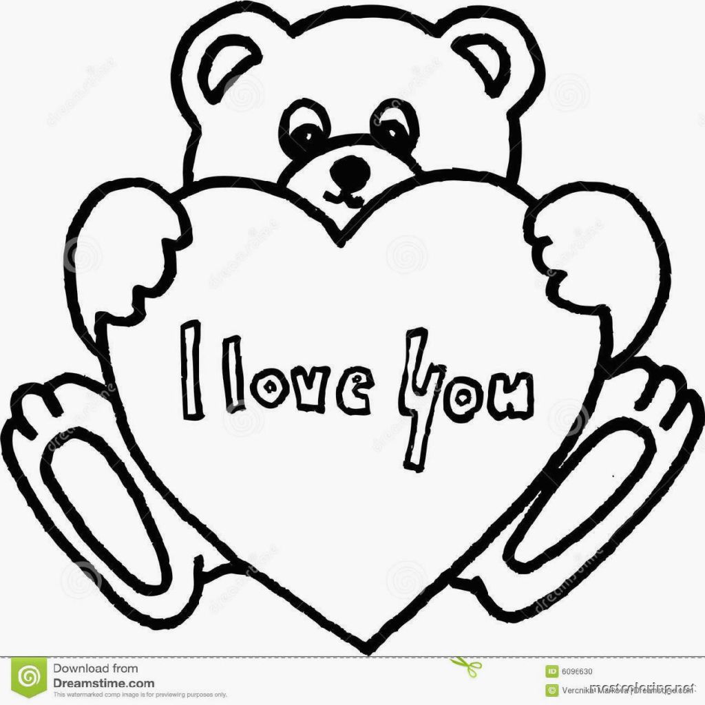 1024x1024 Coloring Pages Teddy Bear Collection Of Drawing With Heart I - Teddy Bear Drawing Pictures