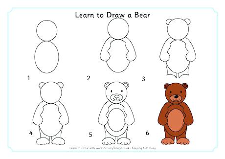 460x325 how to draw a bear combined with image titled draw a teddy bear - Teddy Bear Drawing Step By Step