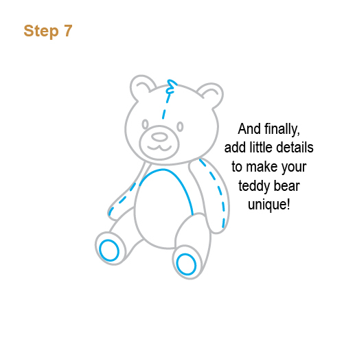 501x501 How To Draw How To Draw A Teddy Bear For Kids - Teddy Bear Drawing Step By Step