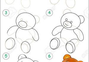 300x210 teddy bear drawing steps how to draw a teddy bear printable - Teddy Bear Drawing Step By Step
