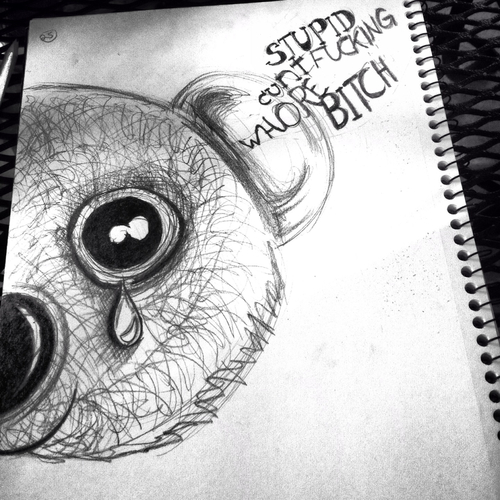 500x500 My Teddy Bear Drawing Discovered - Teddy Bear Drawing With Heart