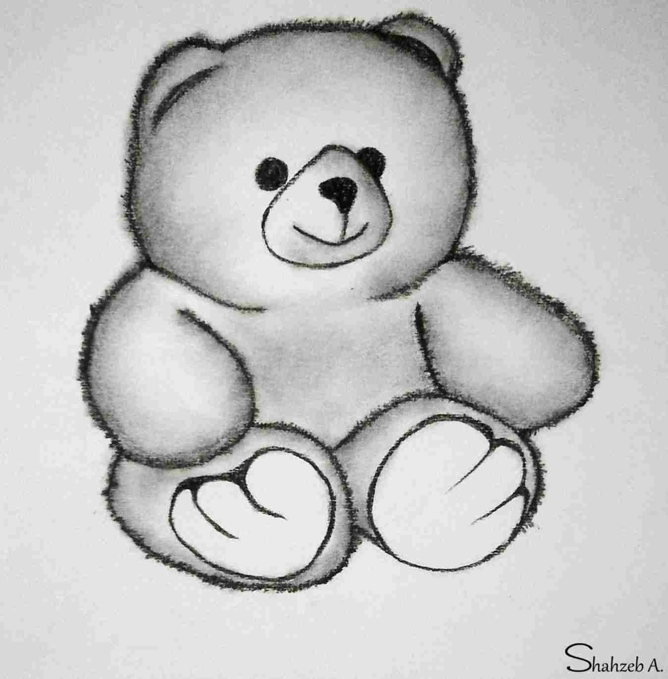 1349x1371 Teddy Bear Drawing With Heart Heart Best Rhshyvaus Cartoon I Love - Teddy Bear Drawing With Heart