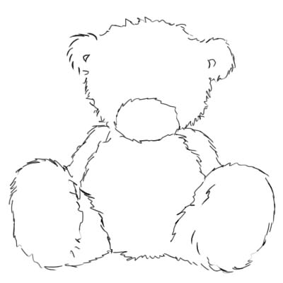 400x400 How To Draw A Teddy Bear With A Pencil - Teddy Bear Drawings Pencil