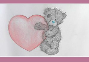 300x210 simple pencil drawing teddy pictures pencil sketch of teddy bear - Teddy Bear Drawings Pencil