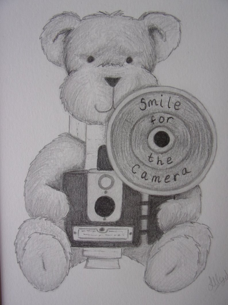 794x1059 teddy bear pencil drawing teddy bear drawing pencil sketch etsy - Teddy Bear Drawings Pencil