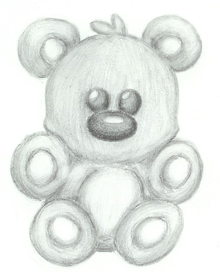 752x928 The Gallery - Teddy Bear Drawings Pencil