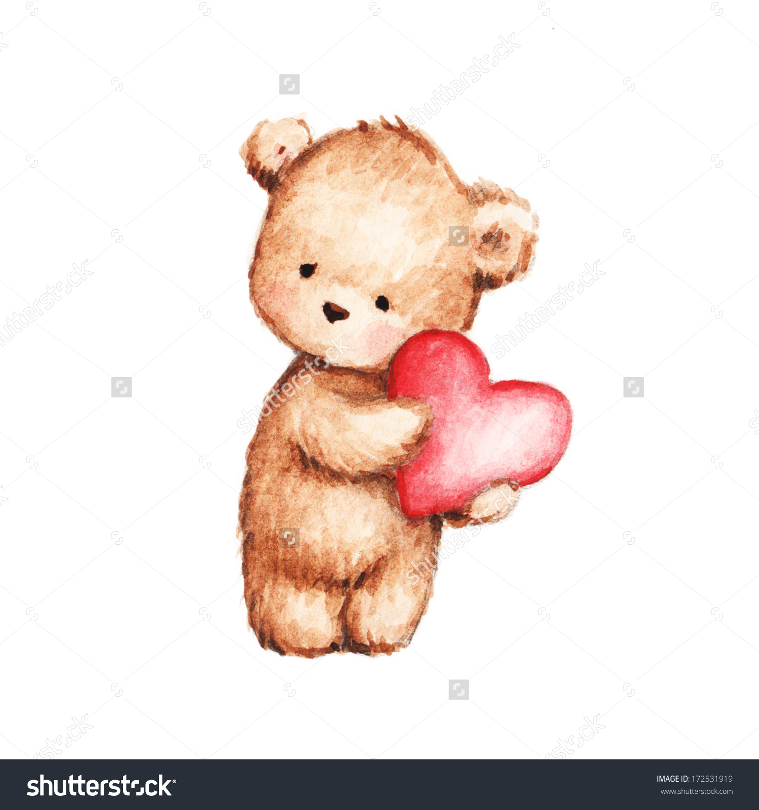 1500x1600 Cute Teddy Bear With Pencil Clipart - Teddy Bear Drawings Pencil