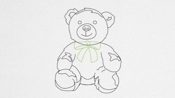 570x320 Cool Teddy Bear Drawings Best Cars - Teddy Bear Drawings Pencil